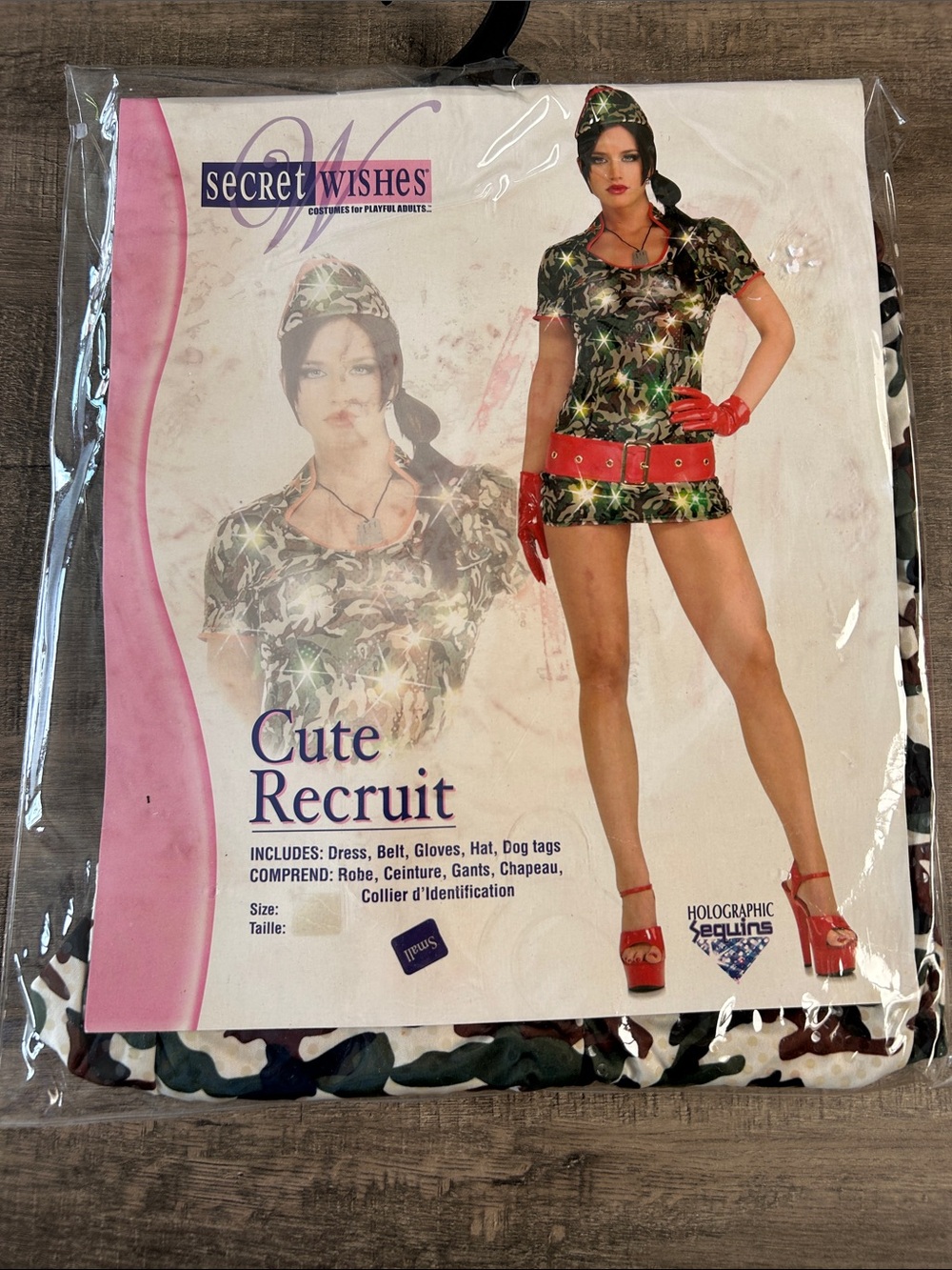 Secret Wishes Cute Recruit Women's Camouflage Costume - Green